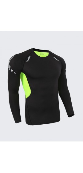 Bodybuilding Breathable Tops Quick-drying Elastic Tight Long Sleeve Sport T-shirt For Men