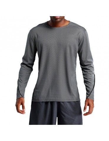 Mens Elastic Loose Breathable Outdoor Tops Running Casual Sport T-shirt