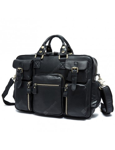 MVA 8812 Retro Crazy Horse Leather Luggage Travel Handbag