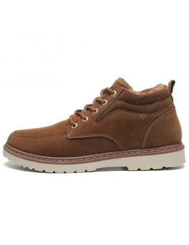 AILADUN Men's Shoes Mid-high Casual Cotton Footwear Fashion Plus Velvet Warm