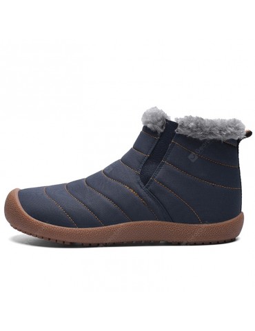 AILADUN Men's Plus Size Water-resistant Snow Boots