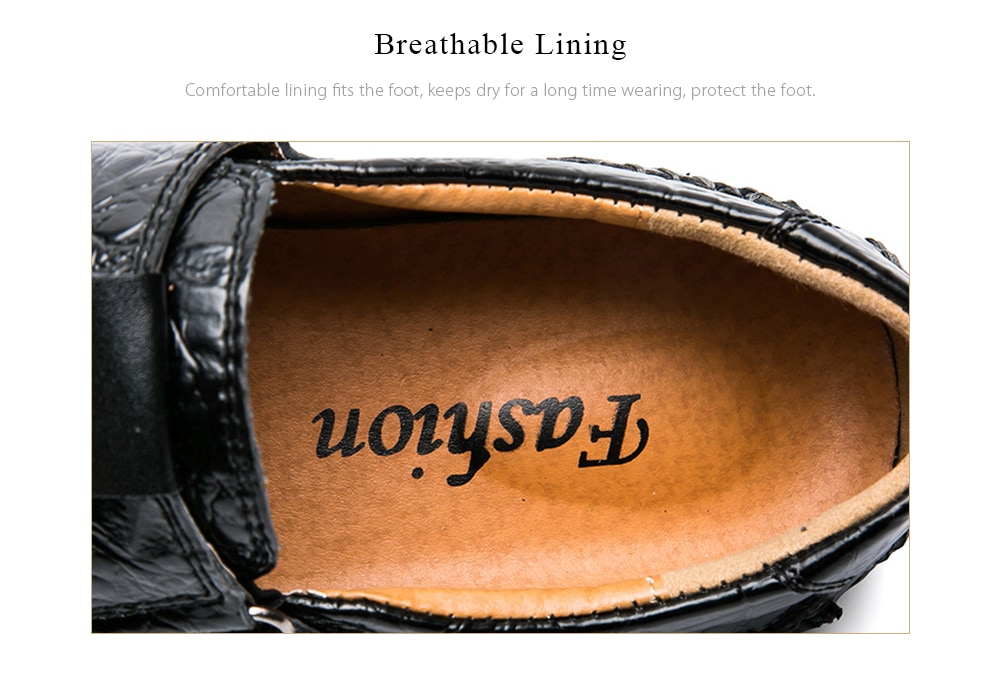 Men's Solid Color Business Casual Shoes Hook / Loop- Brown EU 40 Men's Solid Color Business Casual Shoes Hook / Loop- Brown EU 40