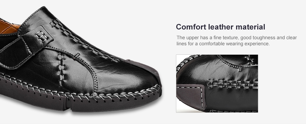 Men Air Permeable Leisure Solid Leather Shoes- Brown EU 47 Men Air Permeable Leisure Solid Leather Shoes- Brown EU 47