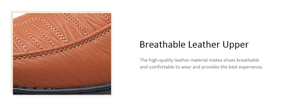 Casual Genuine Leather Shoes for Men- Dark Khaki 40 Casual Genuine Leather Shoes for Men- Dark Khaki 40
