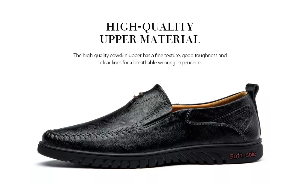 Split Leather Men Casual Shoes Fashion Top Quality Driving Moccasins- Black EU 40 Split Leather Men Casual Shoes Fashion Top Quality Driving Moccasins- Black EU 40