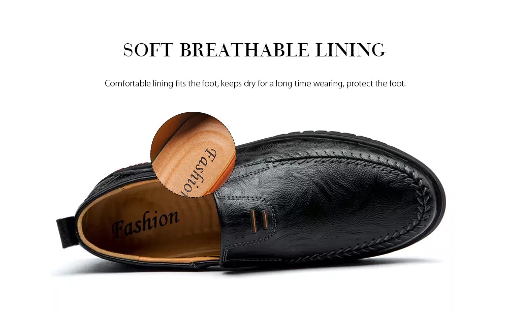 Split Leather Men Casual Shoes Fashion Top Quality Driving Moccasins- Black EU 40 Split Leather Men Casual Shoes Fashion Top Quality Driving Moccasins- Black EU 40