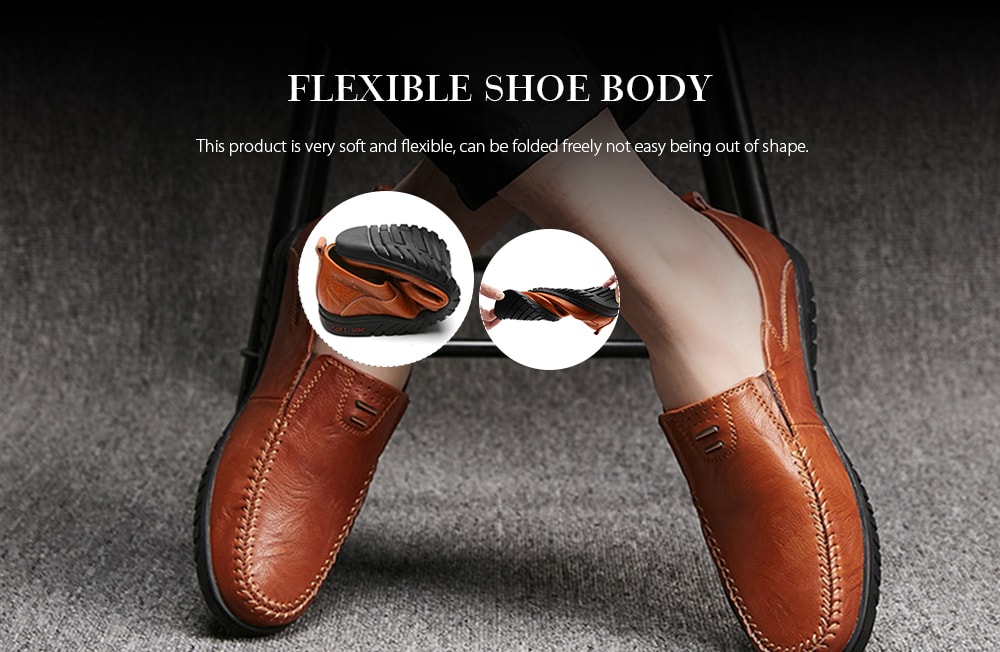 Split Leather Men Casual Shoes Fashion Top Quality Driving Moccasins- Black EU 40 Split Leather Men Casual Shoes Fashion Top Quality Driving Moccasins- Black EU 40