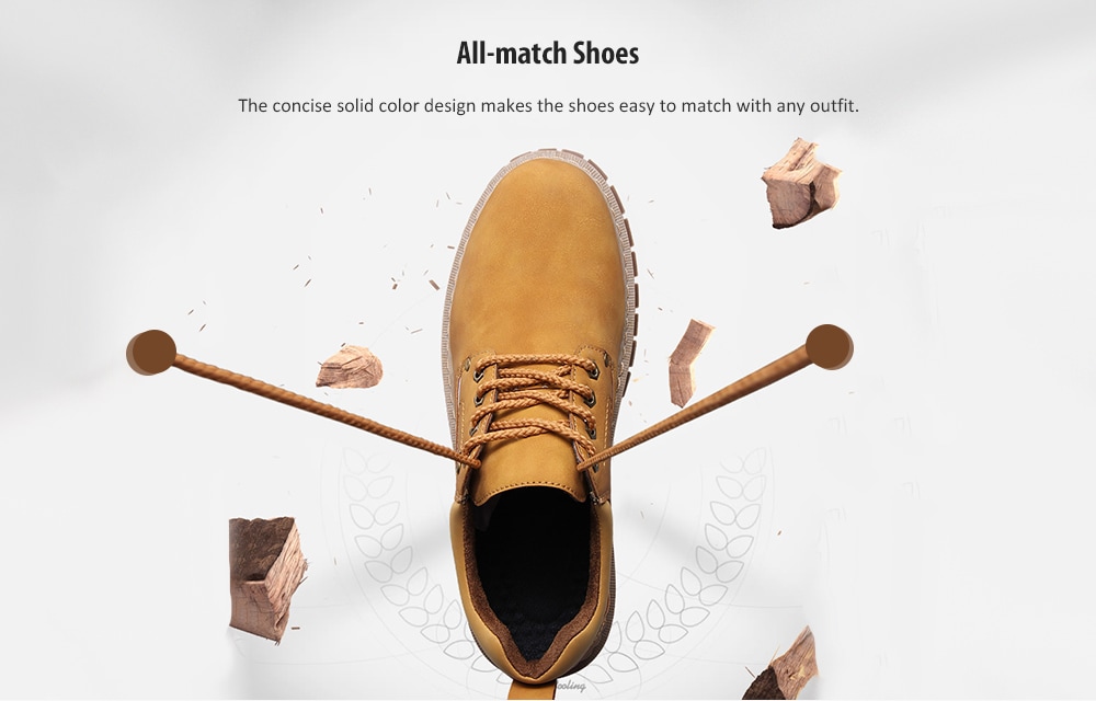 Men's British Style Comfortable Casual Shoes Solid Color Lace-up Footwear- Brown EU 43 Men's British Style Comfortable Casual Shoes Solid Color Lace-up Footwear- Brown EU 43