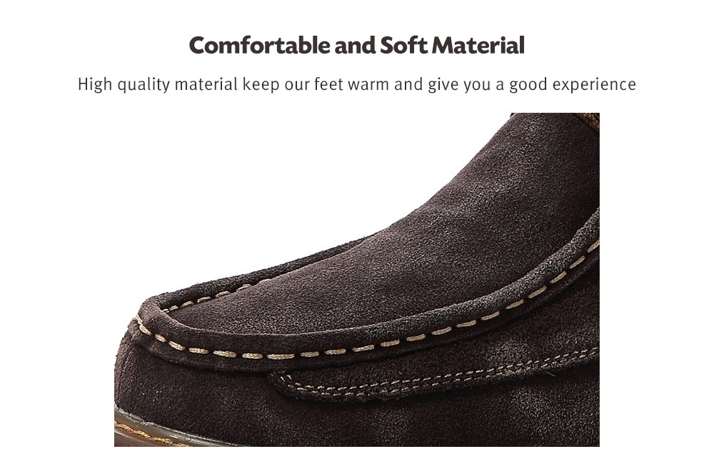 Men Round Head British Casual Velvet Shoes- Blue 38 Men Round Head British Casual Velvet Shoes- Blue 38