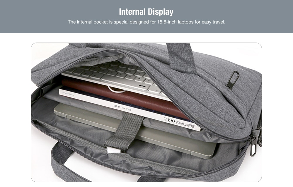 Business Men's Handbag 15.6 inch- Gray Business Men's Handbag 15.6 inch- Gray