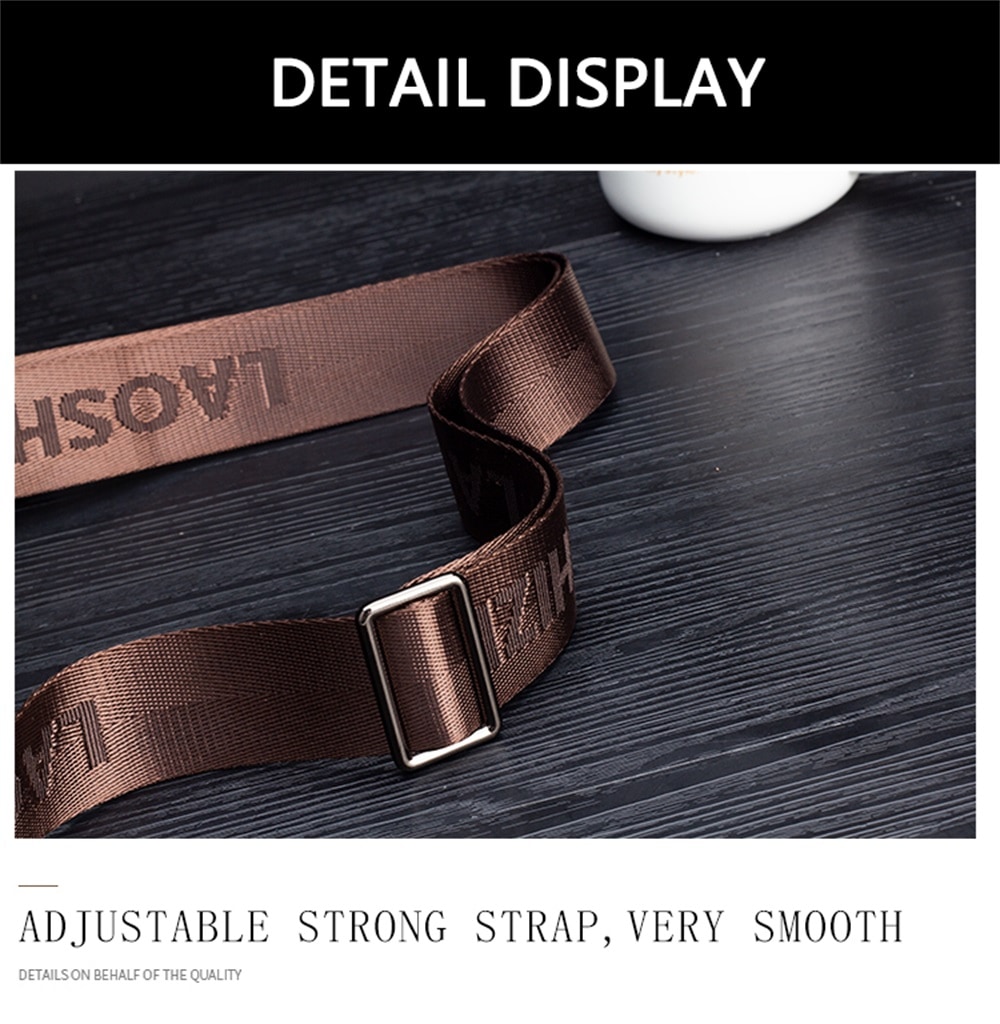 LAOSHIZILUOSEN Top Layer Leather Crossbody IPad Bag Men'S Fashion Trend Bag- Coffee LAOSHIZILUOSEN Top Layer Leather Crossbody IPad Bag Men'S Fashion Trend Bag- Coffee