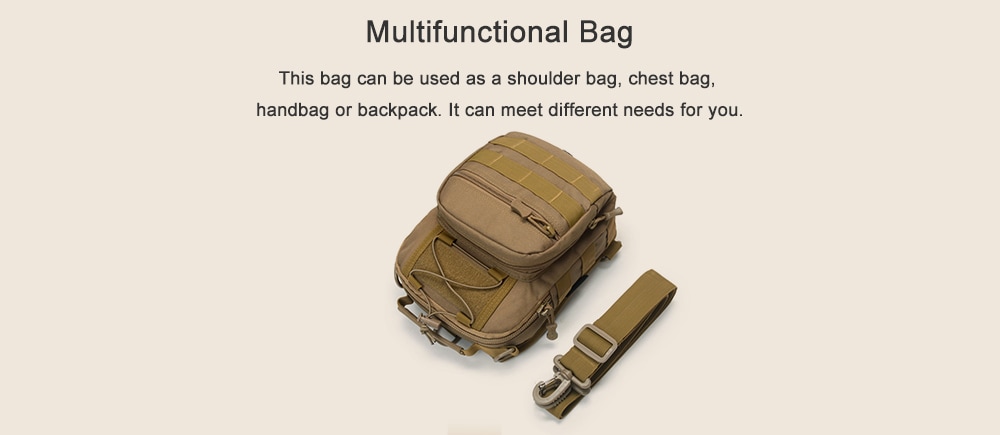 Durable Wear-resistant Waterproof Chest Bag- Black Durable Wear-resistant Waterproof Chest Bag- Black