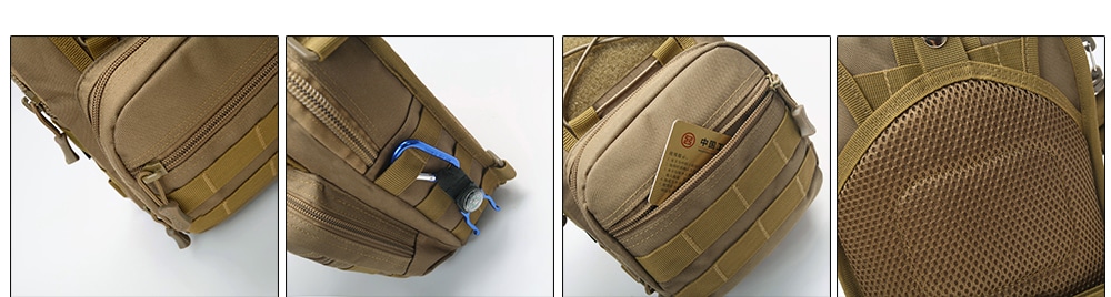Durable Wear-resistant Waterproof Chest Bag- Black Durable Wear-resistant Waterproof Chest Bag- Black