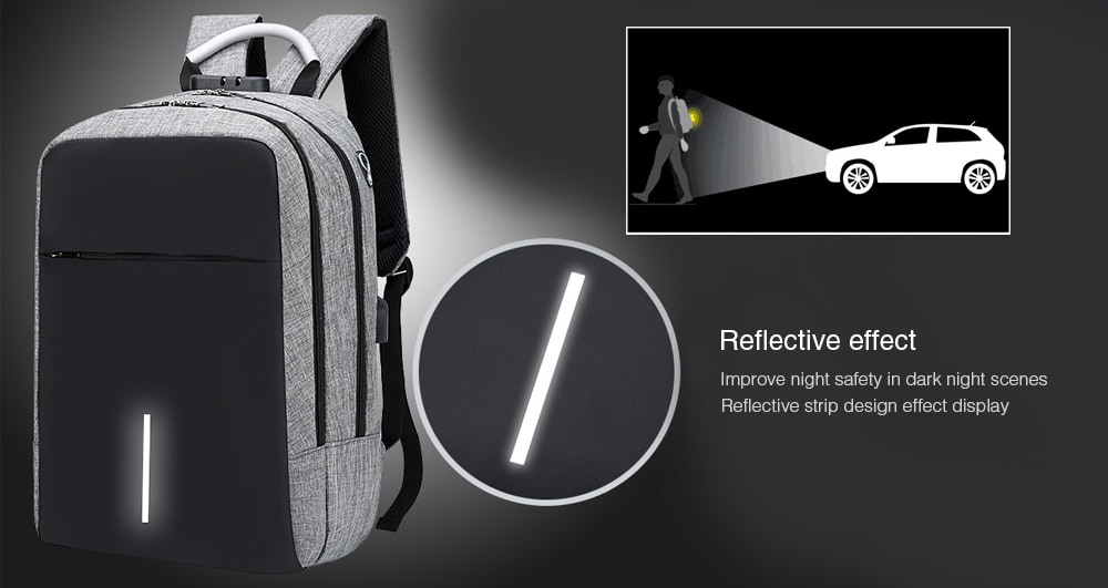 Creative Anti-theft Backpack- Gray Creative Anti-theft Backpack- Gray
