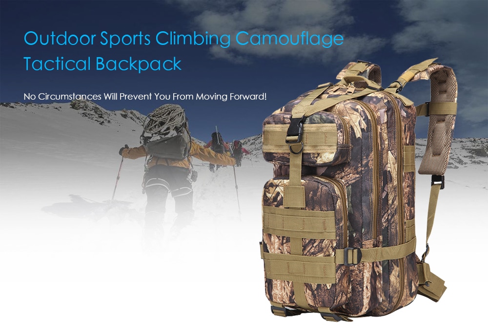 Outdoor Sports Climbing Camouflage Tactical Backpack- Black Outdoor Sports Climbing Camouflage Tactical Backpack- Black
