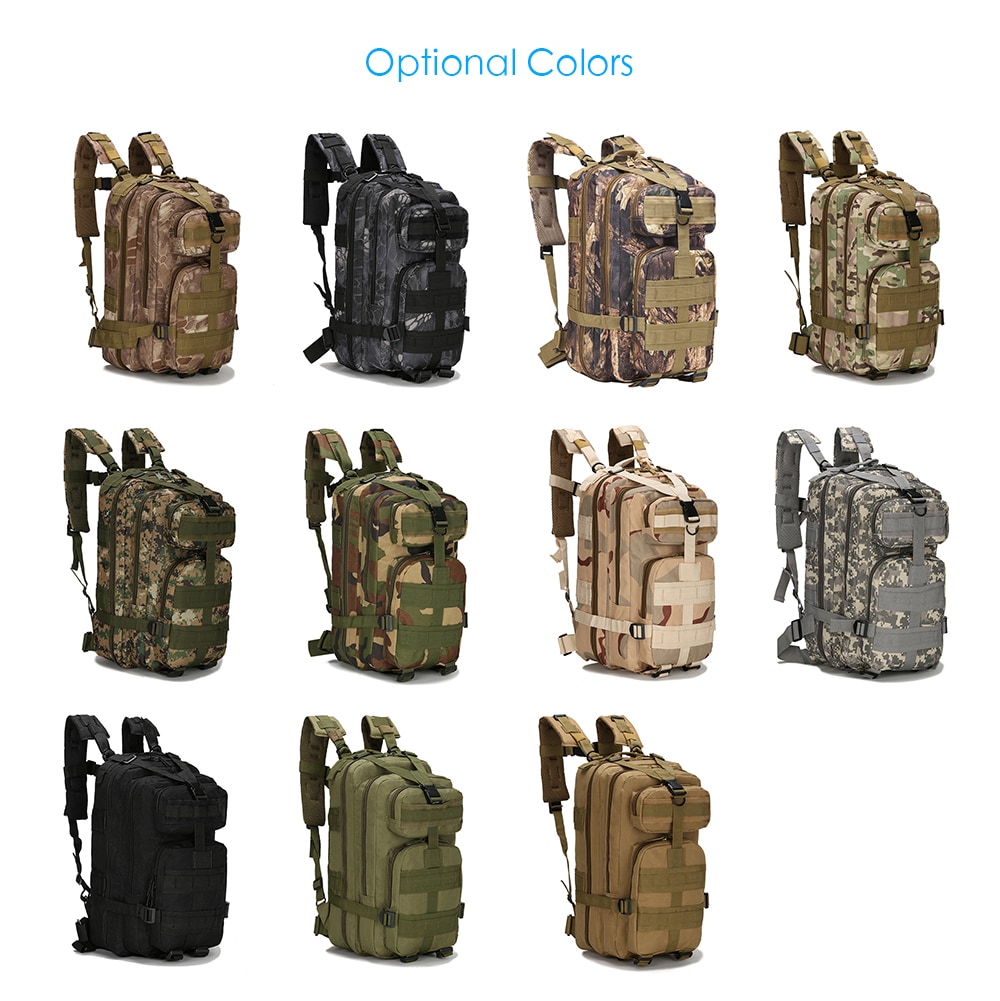 Outdoor Sports Climbing Camouflage Tactical Backpack- Black Outdoor Sports Climbing Camouflage Tactical Backpack- Black