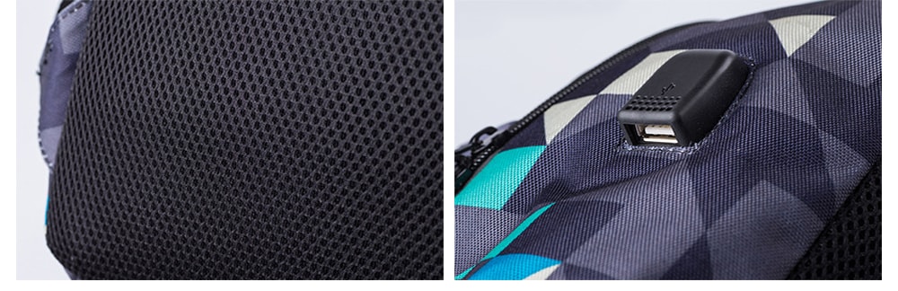 Water Resistance Fashion Lattice Backpack- Black Water Resistance Fashion Lattice Backpack- Black