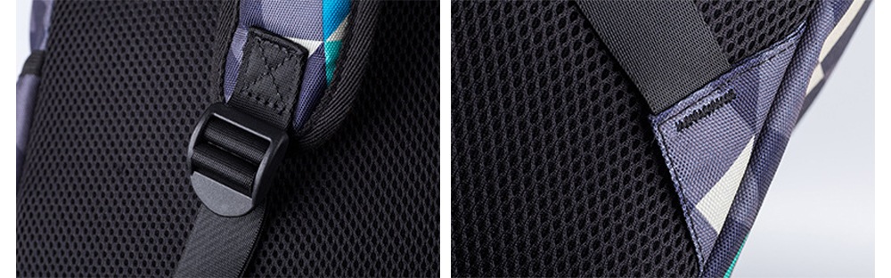 Water Resistance Fashion Lattice Backpack- Black Water Resistance Fashion Lattice Backpack- Black