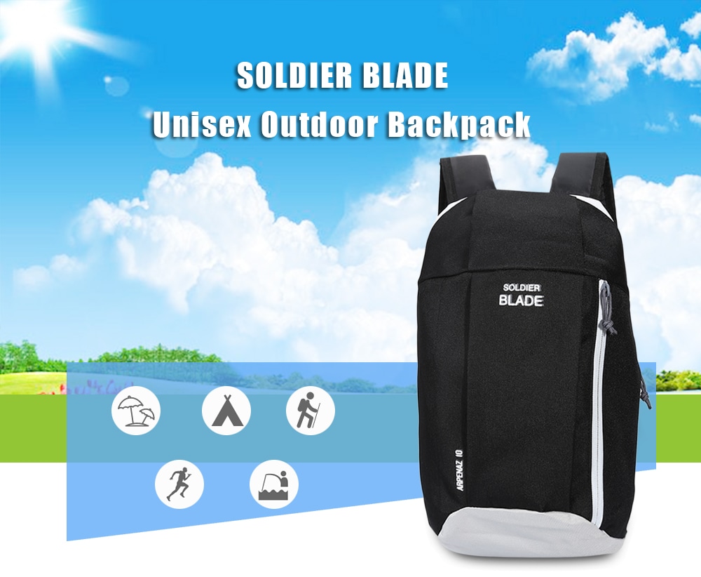 SOLDIER BLADE Outdoor Water Resistant Light Weight Biking Durable Backpack- Light Grey SOLDIER BLADE Outdoor Water Resistant Light Weight Biking Durable Backpack- Light Grey