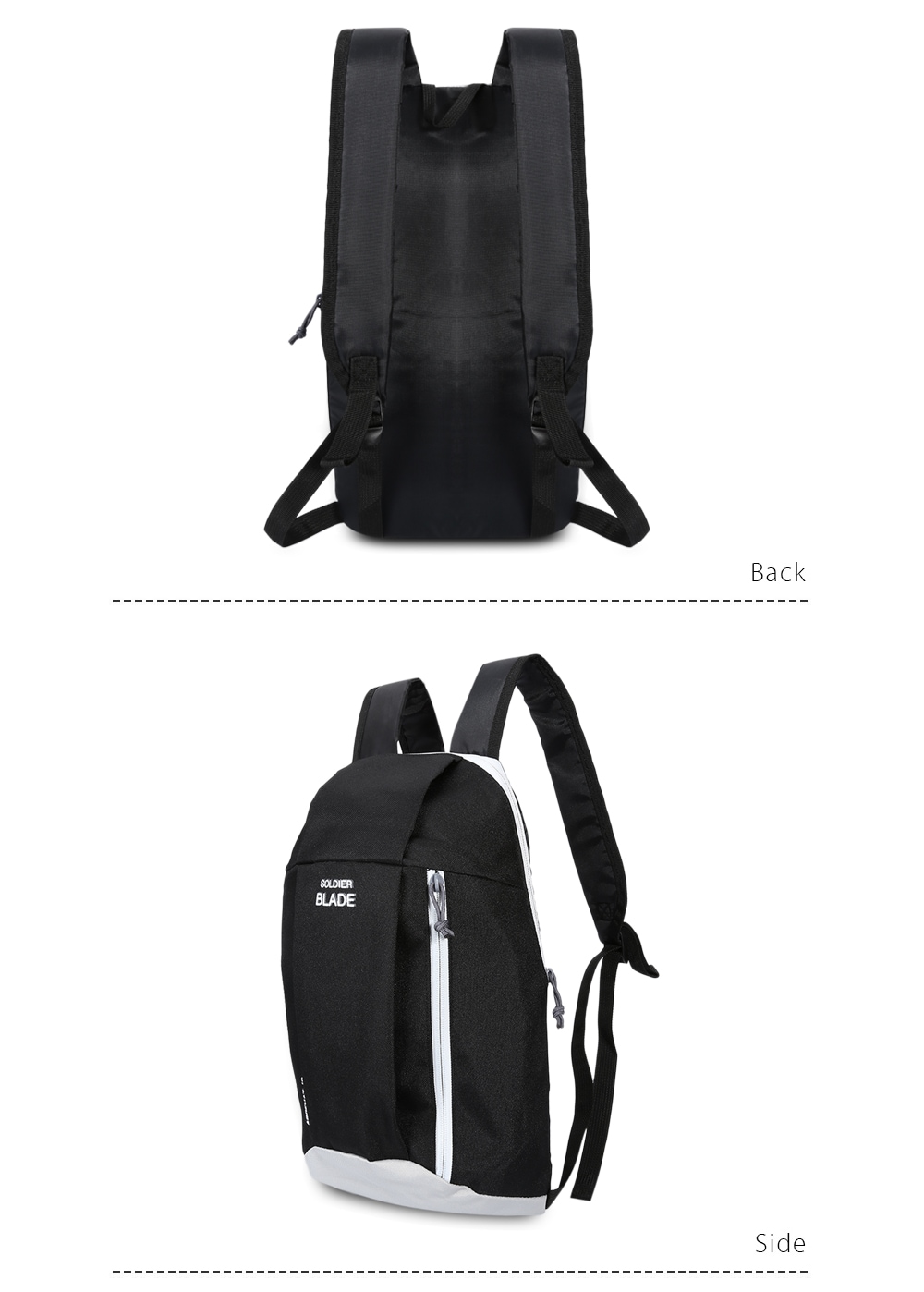 SOLDIER BLADE Outdoor Water Resistant Light Weight Biking Durable Backpack- Light Grey SOLDIER BLADE Outdoor Water Resistant Light Weight Biking Durable Backpack- Light Grey