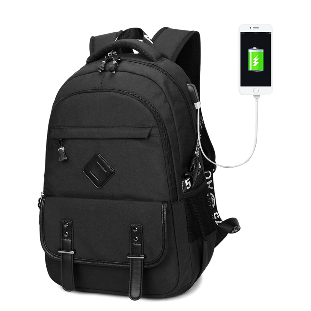 New Backpacks Men'S USB Oxford Waterproof Schoolbag Travel Computer Backpack- Black New Backpacks Men'S USB Oxford Waterproof Schoolbag Travel Computer Backpack- Black