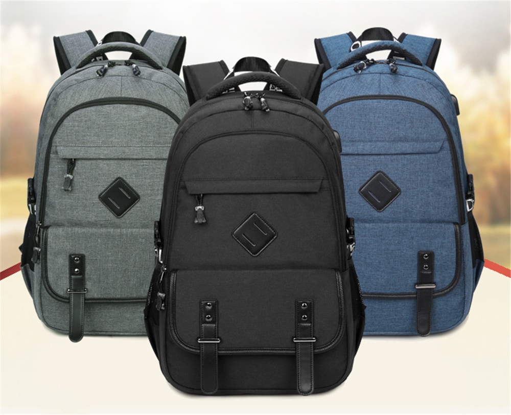 New Backpacks Men'S USB Oxford Waterproof Schoolbag Travel Computer Backpack- Black New Backpacks Men'S USB Oxford Waterproof Schoolbag Travel Computer Backpack- Black