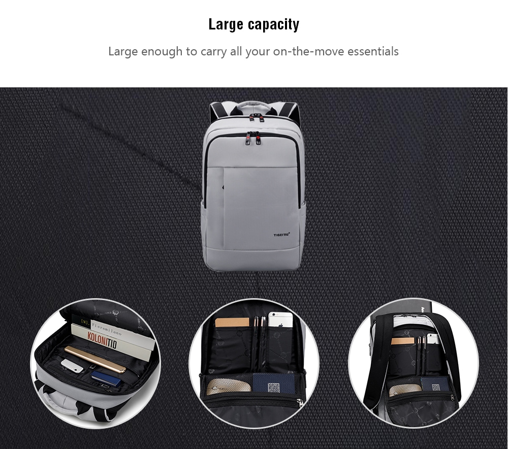 Tigernu Anti-theft Durable Leisure Backpack- Black Tigernu Anti-theft Durable Leisure Backpack- Black