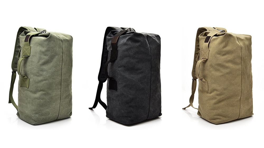 Outdoor Large Capacity Multifunctional Canvas Backpack- Wood Outdoor Large Capacity Multifunctional Canvas Backpack- Wood