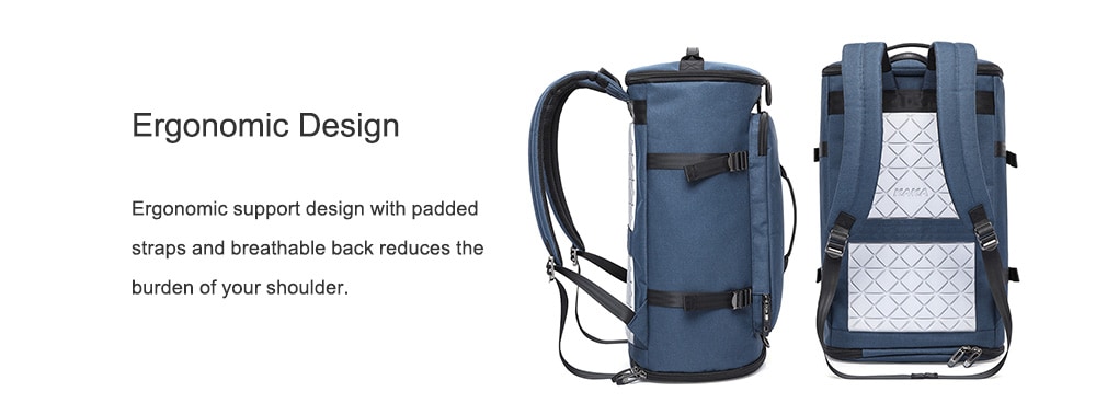 Kaka Trendy Multifunctional Large Capacity Travel Laptop Backpack- Light Gray Kaka Trendy Multifunctional Large Capacity Travel Laptop Backpack- Light Gray
