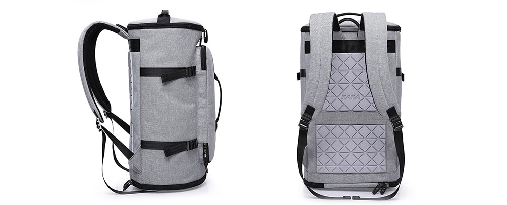 Kaka Trendy Multifunctional Large Capacity Travel Laptop Backpack- Light Gray Kaka Trendy Multifunctional Large Capacity Travel Laptop Backpack- Light Gray