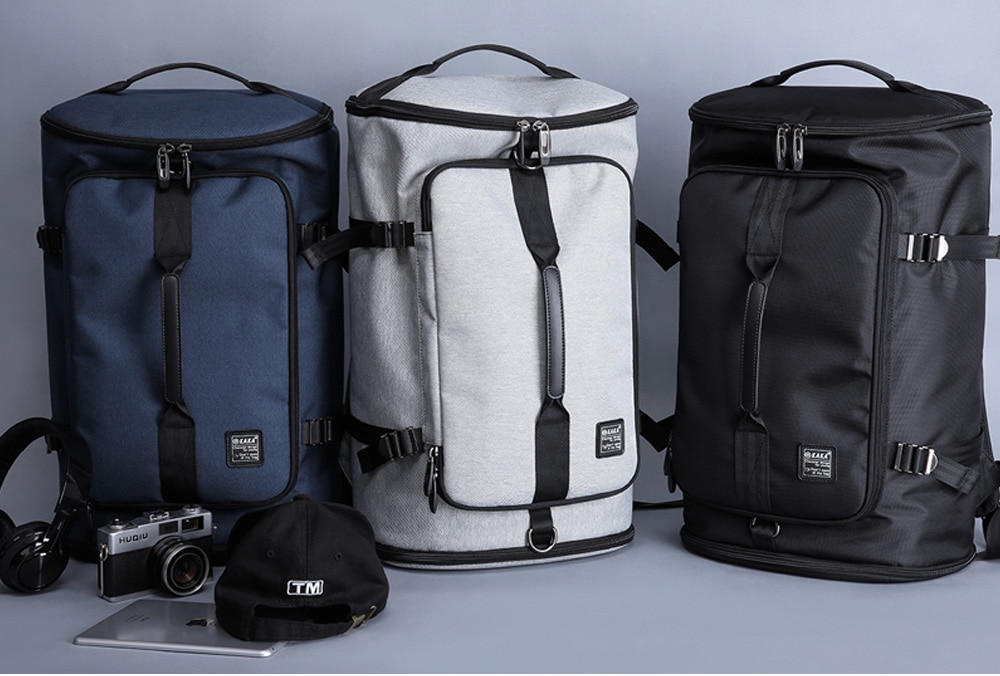 Kaka Trendy Multifunctional Large Capacity Travel Laptop Backpack- Light Gray Kaka Trendy Multifunctional Large Capacity Travel Laptop Backpack- Light Gray