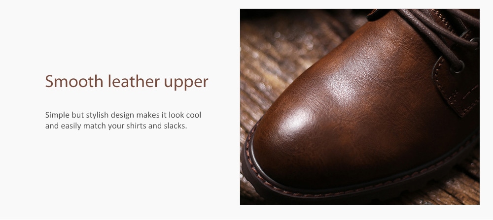 Men'S Zipper Short Boots Autumn and Winter High Help Tooling Boots Plus Size- Brown EU 43 Men'S Zipper Short Boots Autumn and Winter High Help Tooling Boots Plus Size- Brown EU 43