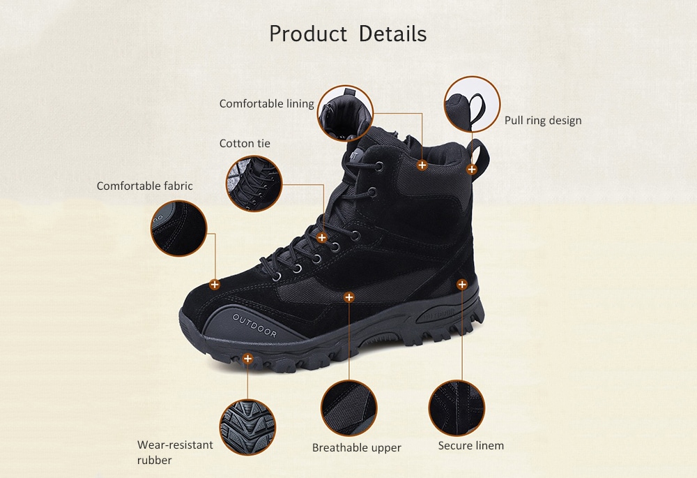 Men's Comfortable Foot Protects Large Size Boots- Army Green EU 45 Men's Comfortable Foot Protects Large Size Boots- Army Green EU 45