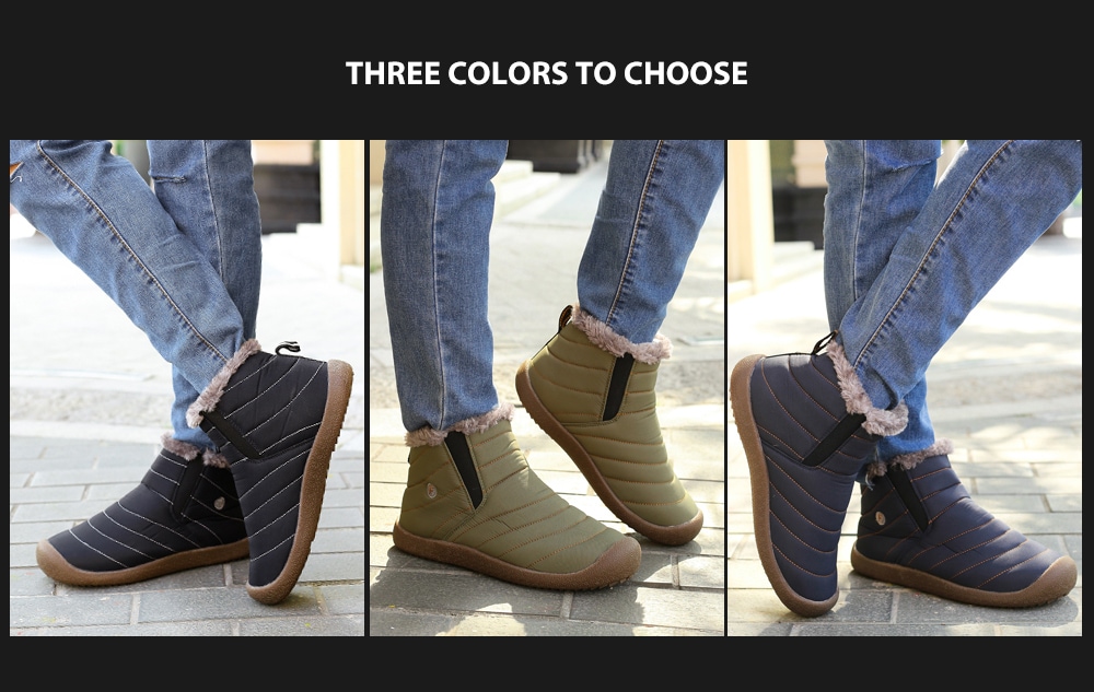 AILADUN Men's Simple Keep Warm Snow Boots Casual Outdoor Shoes Anti-collision Toe - Blue EU 44 AILADUN Men's Simple Keep Warm Snow Boots Casual Outdoor Shoes Anti-collision Toe - Blue EU 44