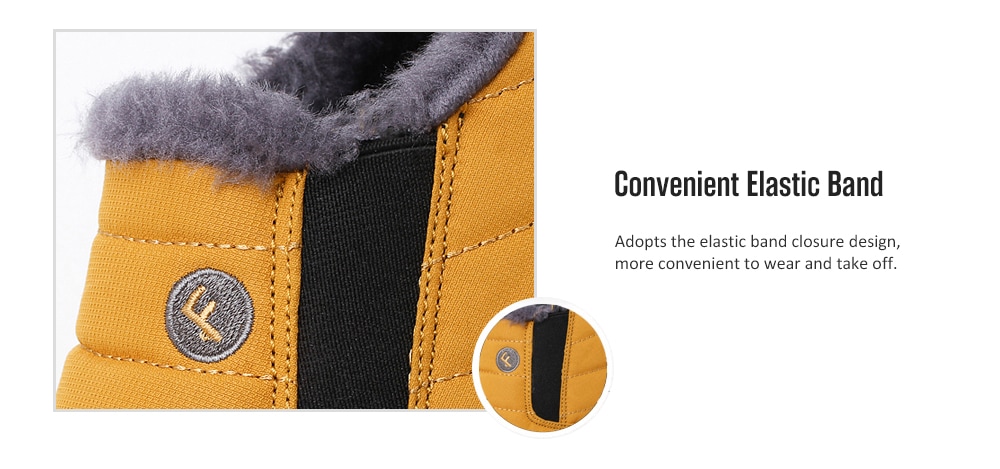 Men's Warm Waterproof Short Boots Furry Winter Shoes Anti-collision Toe- Deep Blue EU 42 Men's Warm Waterproof Short Boots Furry Winter Shoes Anti-collision Toe- Deep Blue EU 42
