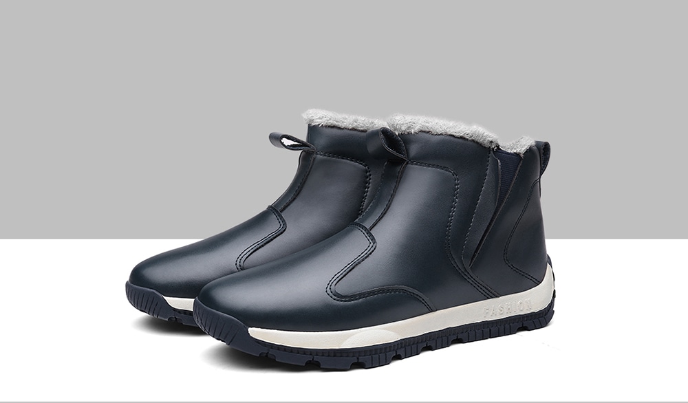 AILADUN Men Plus Velvet Warm Snow Boots Leather Padded Shoes Big Yards- Black EU 42 AILADUN Men Plus Velvet Warm Snow Boots Leather Padded Shoes Big Yards- Black EU 42