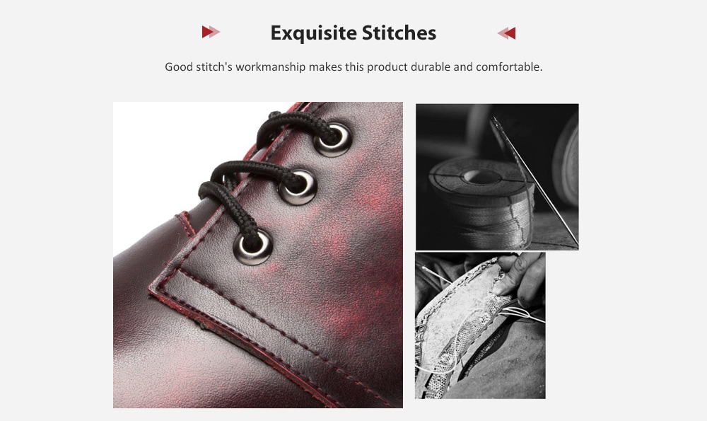 Men's Casual Brush-off Boots Fashion Tooling Shoe Lace Up- Black EU 44 Men's Casual Brush-off Boots Fashion Tooling Shoe Lace Up- Black EU 44
