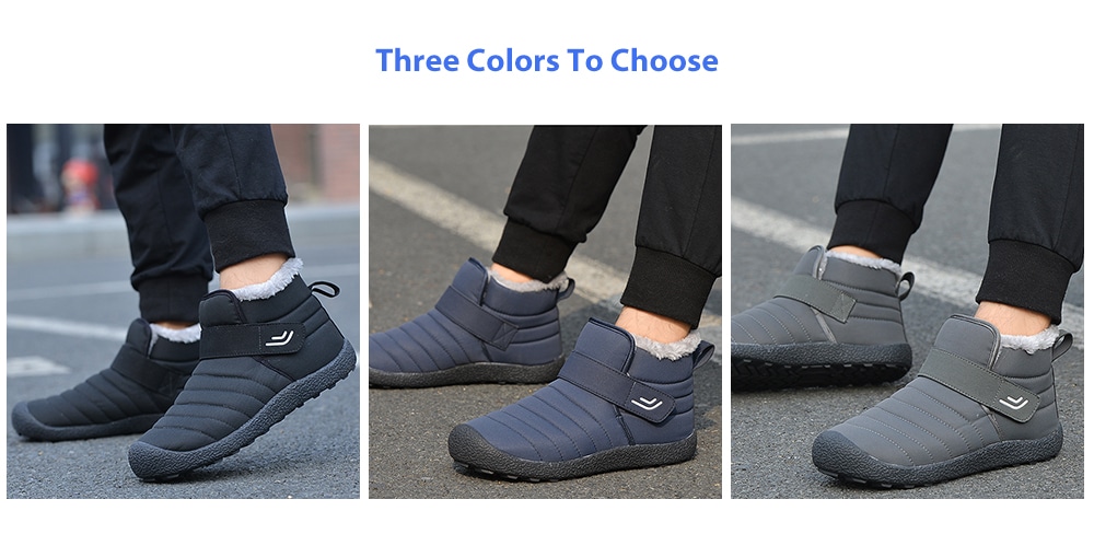 AILADUN Men Mid-high Keep Warm Snow Boots Large Size Casual Outdoor Shoes- Black EU 42 AILADUN Men Mid-high Keep Warm Snow Boots Large Size Casual Outdoor Shoes- Black EU 42