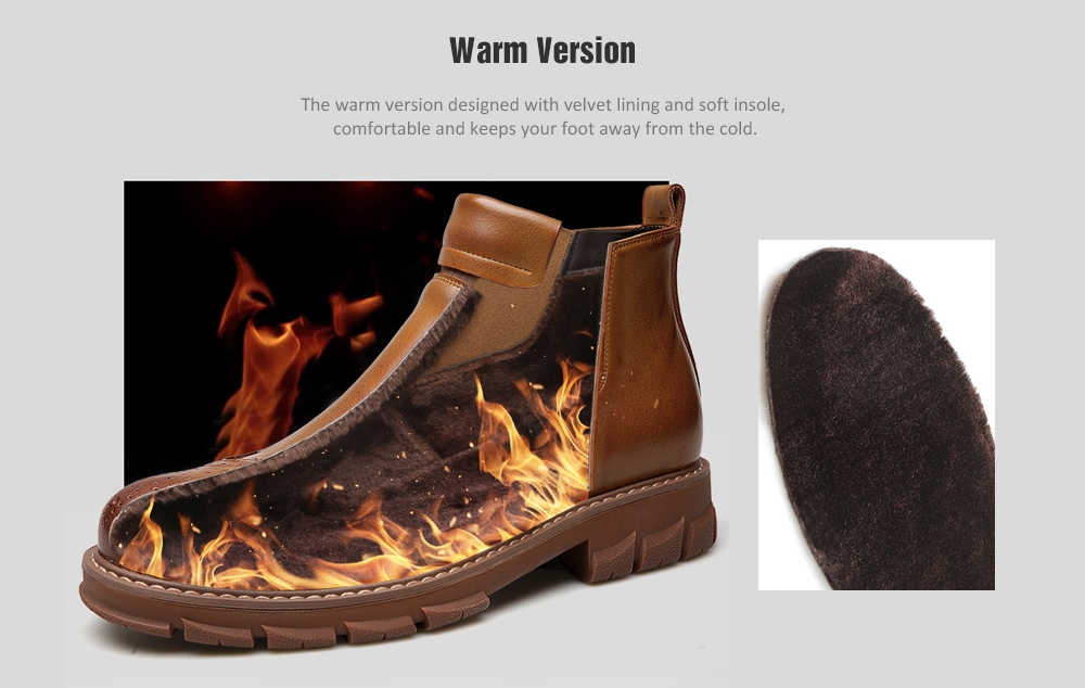 AILADUN Men Breathable Thick Bottom Short Boots Casual British Style Holes Shoes- Cinnamon EU 43 AILADUN Men Breathable Thick Bottom Short Boots Casual British Style Holes Shoes- Cinnamon EU 43