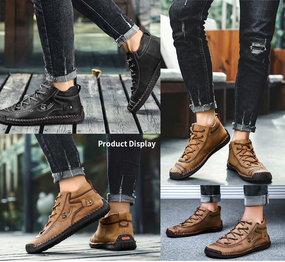 Super Fiber Large Size Breathable Men Outdoor Casual Shoes- Golden brown EU 41 Super Fiber Large Size Breathable Men Outdoor Casual Shoes- Golden brown EU 41