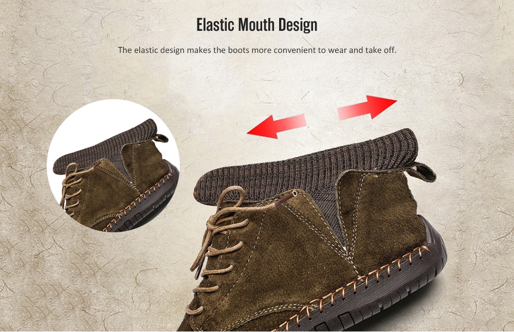 AILADUN Men Mid-high Warm Boots Outdoor Leisure Shoes Socks Mouth- Light Khaki EU 43 AILADUN Men Mid-high Warm Boots Outdoor Leisure Shoes Socks Mouth- Light Khaki EU 43