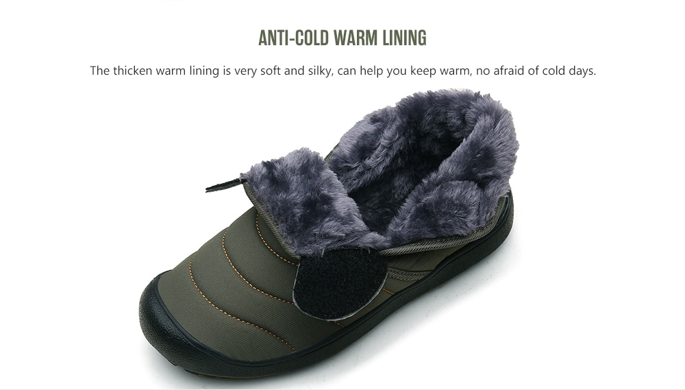 AILADUN Men Mid-high Slip-on Snow Boots Outdoor Leisure Shoes Large Size- Black EU 45 AILADUN Men Mid-high Slip-on Snow Boots Outdoor Leisure Shoes Large Size- Black EU 45