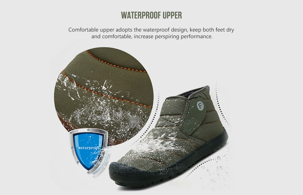 AILADUN Men Mid-high Slip-on Snow Boots Outdoor Leisure Shoes Large Size- Black EU 45 AILADUN Men Mid-high Slip-on Snow Boots Outdoor Leisure Shoes Large Size- Black EU 45