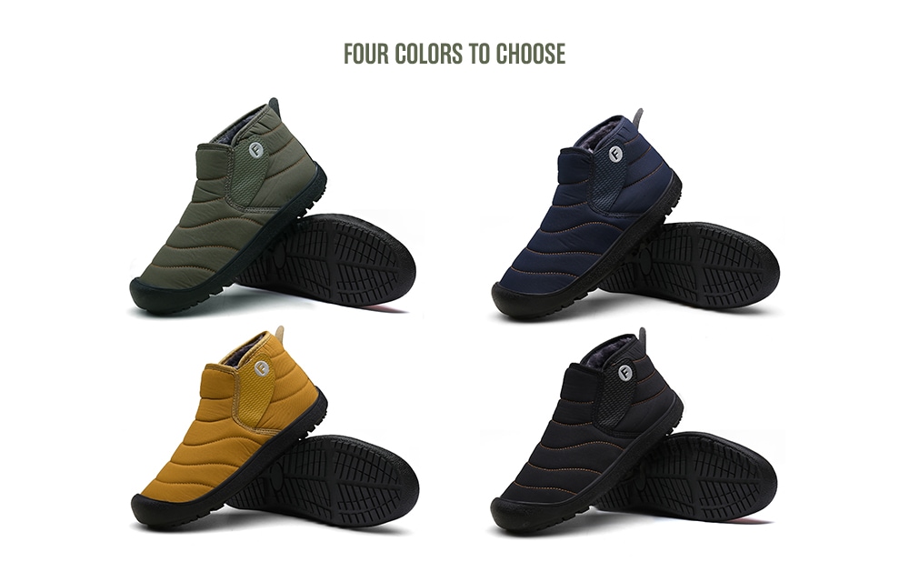 AILADUN Men Mid-high Slip-on Snow Boots Outdoor Leisure Shoes Large Size- Black EU 45 AILADUN Men Mid-high Slip-on Snow Boots Outdoor Leisure Shoes Large Size- Black EU 45