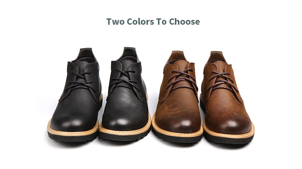 Men's Classic British Style Boots Casual Lace Up Shoes Durable- Brown EU 42 Men's Classic British Style Boots Casual Lace Up Shoes Durable- Brown EU 42