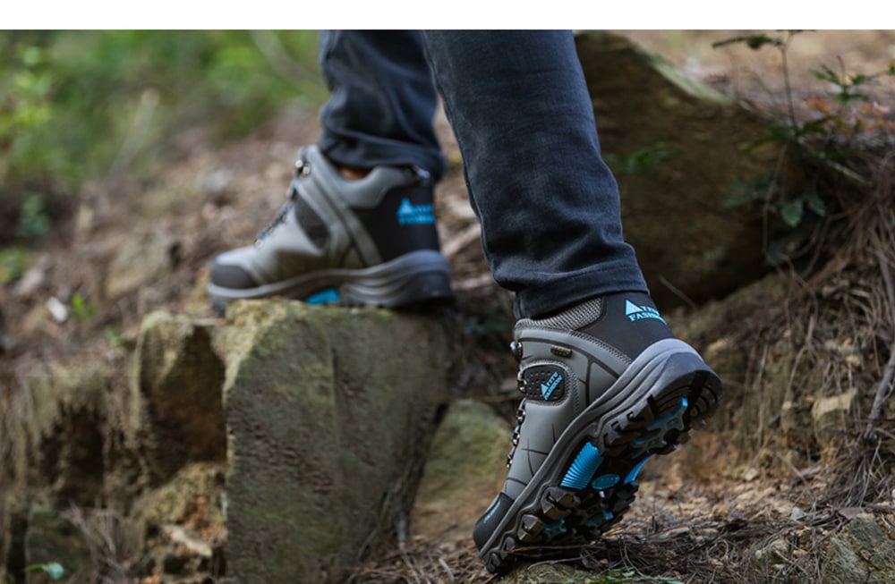 Men's High-top Hiking Shoes Fashion Comfortable Non-slip- Gray EU 41 Men's High-top Hiking Shoes Fashion Comfortable Non-slip- Gray EU 41