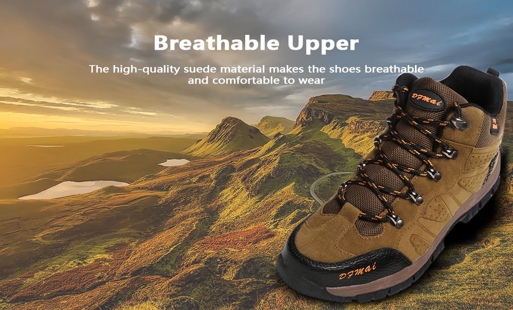 Outdoor Anti-slip Comfortable Casual Couple Hiking Shoes- Army Green 43 Outdoor Anti-slip Comfortable Casual Couple Hiking Shoes- Army Green 43