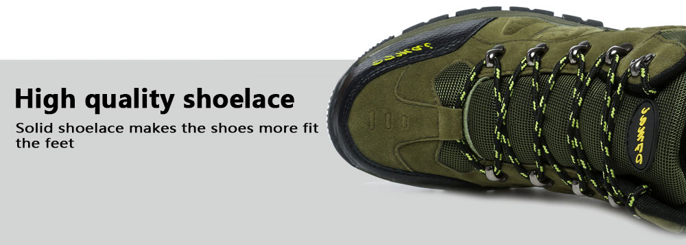 Outdoor Anti-slip Comfortable Casual Couple Hiking Shoes- Army Green 43 Outdoor Anti-slip Comfortable Casual Couple Hiking Shoes- Army Green 43