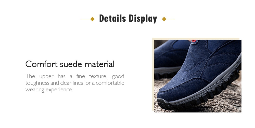 Men Leisure Sneakers Outdoor Anti-slip Slip-on Hiking Shoes- Lapis Blue EU 46 Men Leisure Sneakers Outdoor Anti-slip Slip-on Hiking Shoes- Lapis Blue EU 46