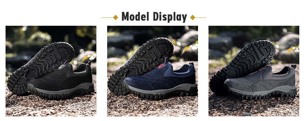 Men Leisure Sneakers Outdoor Anti-slip Slip-on Hiking Shoes- Lapis Blue EU 46 Men Leisure Sneakers Outdoor Anti-slip Slip-on Hiking Shoes- Lapis Blue EU 46